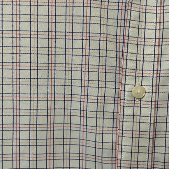 UNTUCKit Shirt Mens 3XL White Blue Plaid Nylon Performance Stretch Long Sleeve - Picture 5 of 11